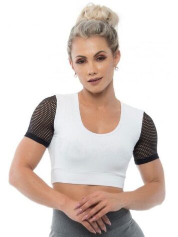 BFB Activewear Cropped Dolce Screen – white