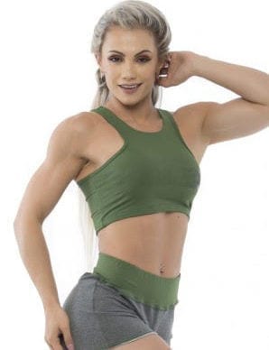 BFB Activewear Tank Top Cropped Power Fit – Green