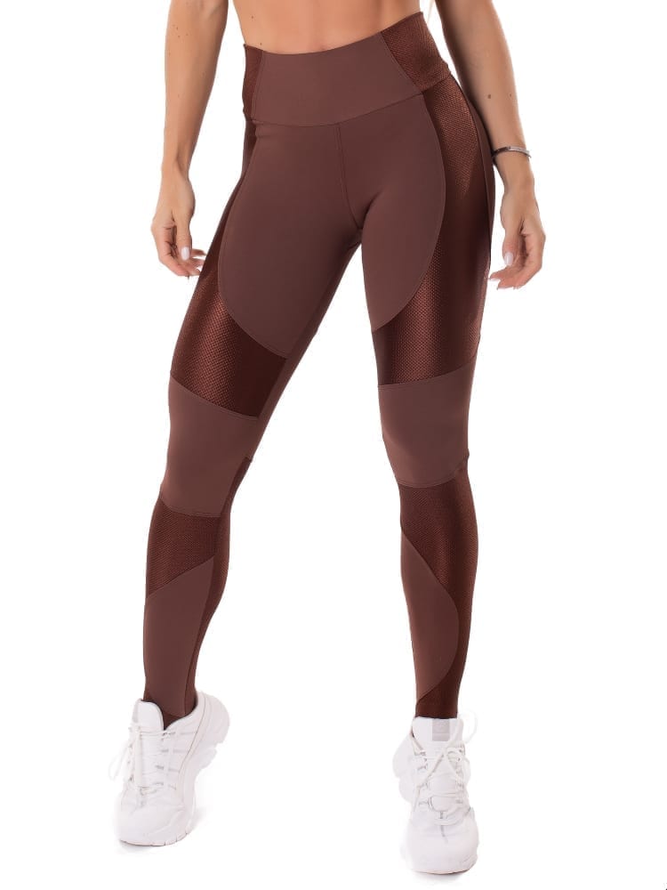 Let's Gym Fitness Gorgeous Leggings - Coffee