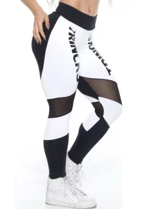 Trincks Fitness Activewear Power Legging - Black/White