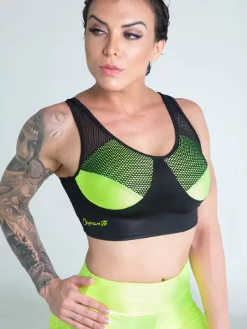 DYNAMITE BRAZIL Sports Bra Top Electric – Lime Neon
