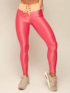 Let's Gym Fitness Disruptive Leggings - Bubble Gum Pink